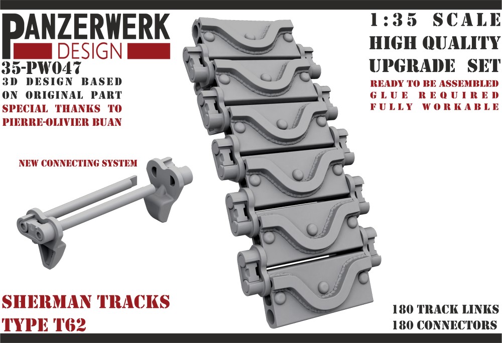 Sherman tracks Type T62