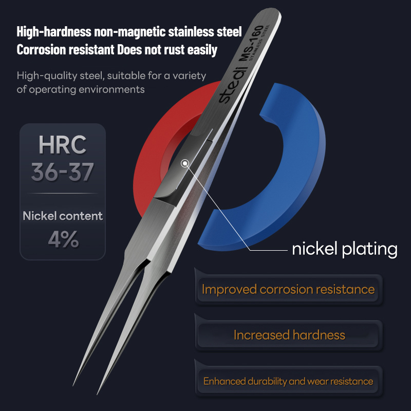 Thickened tweezers