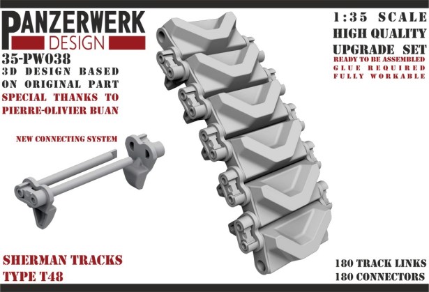 Sherman tracks Type T48