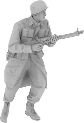 Fallshirmjager with FG42 - 1944